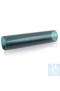 Buizen in gekleurd borosilicaat glas 3.3, dia 23 x wand 2 x L= +-1220, blauw-groen